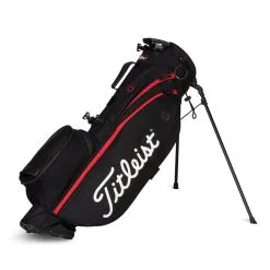 Titleist Players 4 Golf Stand Bag 2022 -golf clubs importe boutique 2021 Players 4 Black Black Red TB21SX4 006 01 685006