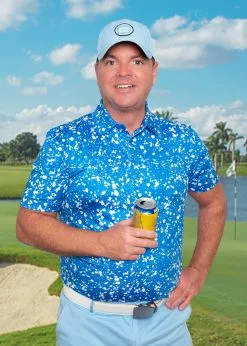 Stroke Play Golf Apparel Loose Cannon Men's Golf Polo -golf clubs importe boutique Bluesplatter 687837