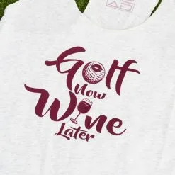 Stroke Play Golf Apparel Golf Now Wine Later Women's Tank Top -golf clubs importe boutique DSC 0015