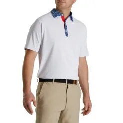 FootJoy Pique Tulip Trim Stretch Lisle Collar -golf clubs importe boutique FJ 28457 02 327011