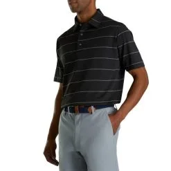 FootJoy Stretch Pique Chalkstripe Self Collar