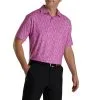FootJoy Lisle Glass Print Self Collar -golf clubs importe boutique FJ 28468 02 894978