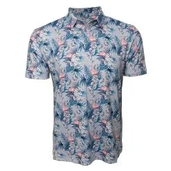 Stroke Play Golf Apparel Regal Flamingo Men's Golf Polo