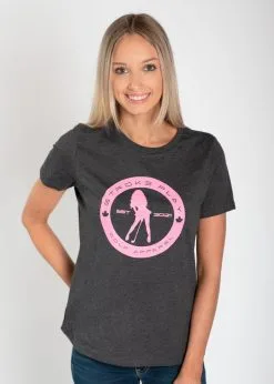 Stroke Play Golf Apparel Stroke Play Circle Women's T-Shirt -golf clubs importe boutique Ladies t shirt short sleeve front circle logo grey heather 459aa105 771c 47ea a450 184a62ad2554