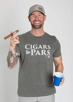 Stroke Play Golf Apparel Cigars & Pars Men's T-Shirt -golf clubs importe boutique Stroke Play cigars and pars tshirt t grey front 2 cotton poly a2978e6b 392e 4337 b42e 5d3d232f1e0f