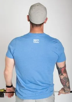 Stroke Play Golf Apparel Stroke Play Men's T-Shirt -golf clubs importe boutique Stroke Play logo tshirt t logo blue back cotton poly