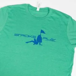 Stroke Play Golf Apparel Stroke Play Men's T-Shirt -golf clubs importe boutique Stroke Play logo tshirt t logo green cotton poly