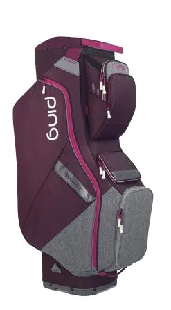 Ping Traverse Cart Bag -golf clubs importe boutique Traverse 09 Garnet HeatherGray Magenta 447659