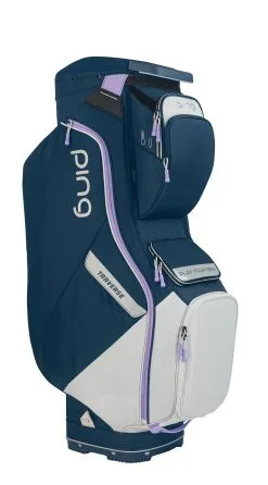 Ping Traverse Cart Bag -golf clubs importe boutique Traverse 10 Navy LtGrey Lavendar 301407