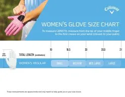 Callaway Women's Weather Spann Gloves -golf clubs importe boutique glove size chart womens 2019 851861